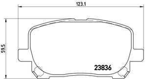 Jarrupalasarja, levyjarru, Etuakseli, TOYOTA AVENSIS VERSO, 0446502070, 0446502080, 0446544050, 0446544060, 0446544090, 0446544100, 0446