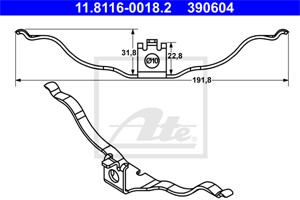 Jousi, jarrusatula, AUDI A8 D4, Q5, Q5 Van, 4H0 615 269 A
