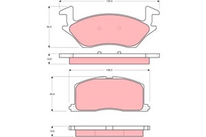 Jarrupalasarja, levyjarru, Etuakseli, TOYOTA STARLET, 04465-10020, 04465-10070, 04465-YZZAE, 04491-10111, 04491-10131, 04491-10141, 4465
