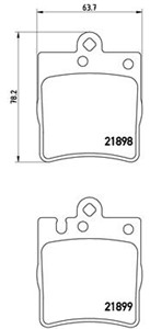 Jarrupalasarja, levyjarru, Taka-akseli, MERCEDES-BENZ, 0024205220, 0034202820, 00342028200090, 0034205220, 0054201920, A0024205220, A003