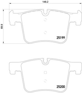 Jarrupalasarja, levyjarru, Etuakseli, BMW, 34106799801, 34106856191, 34106859181, 34106859182, 34112456867, 34112464194, 34114073936, 34
