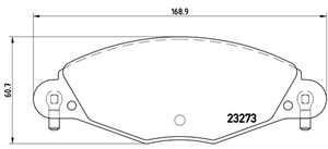 Jarrupalasarja, levyjarru, Etuakseli, CITROËN C5 I, C5 II, C5 Break I, C5 Break II, C5 Skåp / kombi, 1617274180, 425216, 425249, 425289,
