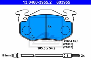 Jarrupalasarja, levyjarru, Etuakseli, RENAULT, 77 01 202 213, 77 01 202 227, 77 01 202 517, 77 01 202 710, 77 01 202 891