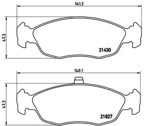 Jarrupalasarja, levyjarru, Etuakseli, CITROËN,PEUGEOT, 1611458480, 415188, 425121, 425134, 425138, 425139, 425142, 425167, 425170, 42526