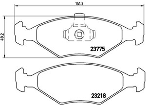 Jarrupalasarja, levyjarru, Etuakseli, FIAT PALIO, PALIO Weekend, SIENA, 71738155, 71738158, 71772210, 77362171, 77362311, 9948038, 99491