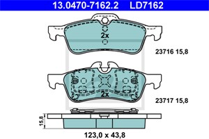 Jarrupalasarja, levyjarru, Taka-akseli, MINI MINI, MINI Cabriolet, 34 21 1 503 077, 34 21 2 166 621, 34 21 6 761 288, 34 21 6 762 871, 3
