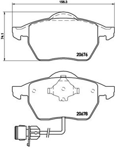 Jarrupalasarja, levyjarru, Etuakseli, AUDI 100 C4 Avant, 100 C4 Sedan, A6 C4, A6 C4 Avant, 4A0698151, 4A0698151A, 4A0698151C, 4D0698151H