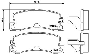 Jarrupalasarja, levyjarru, Taka-akseli, LEXUS,TOYOTA, 0446612110, 0446620010, 0446620020, 0446620040, 0446620060, 0446620070, 0446620080