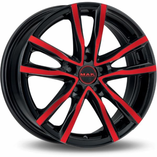 Mak Milano Black And Red 6,5/16 5/112 ET45 B76