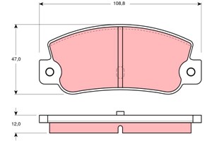 Jarrupalasarja, levyjarru, Taka-akseli, FIAT ARGENTA, CROMA, LANCIA DEDRA, DELTA I, PRISMA, THEMA, THEMA SW, 0000000792699, 000000079408