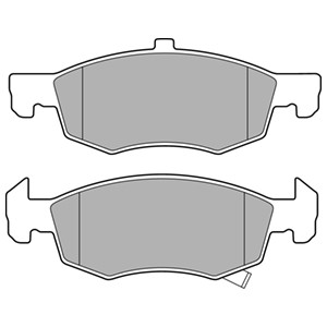 Jarrupalasarja, levyjarru, Etuakseli, OPEL CORSA E, CORSA E Skåp/halvkombi, VAUXHALL CORSAVAN Mk IV, 1605280, 95517028, 95524972