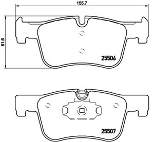 Jarrupalasarja, levyjarru, Etuakseli, BMW, 34106884243, 34112468431, 34116850568, 34116874331