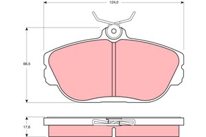 Jarrupalasarja, levyjarru, Etuakseli, FORD USA TAURUS, TAURUS Kombi, TAURUS Sedan, TAURUS Wagon, WINDSTAR, WINDSTAR VAN, 3018001, 368732