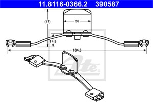 Jousi, jarrusatula, Etuakseli, VOLVO S60 I, S80 I, XC70 CROSS COUNTRY I, XC90 I, XC90 VAN I, 30665010