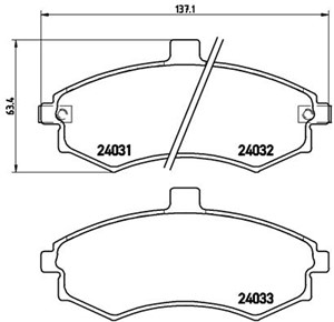 Jarrupalasarja, levyjarru, Etuakseli, HYUNDAI ELANTRA III, ELANTRA Sedan III, MATRIX, 5810117A10, 5810117A20, 581012DA30, 581012DA31, 58