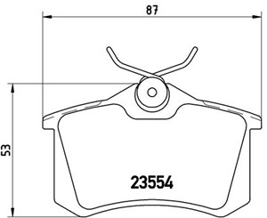 Jarrupalasarja, levyjarru, Taka-akseli, AUDI,CITROËN,PEUGEOT,RENAULT,SEAT,SKODA,VW, 10087961, 10405527, 161698451D, 1623180780, 19161541