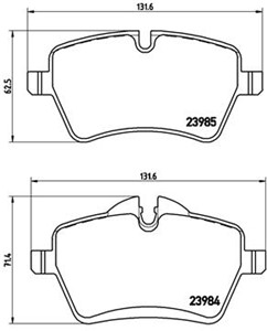 Jarrupalasarja, levyjarru, Etuakseli, MINI MINI, MINI Cabriolet, MINI CLUBMAN, MINI Coupé, MINI Roadster, 34112167235, 34112289147, 3411