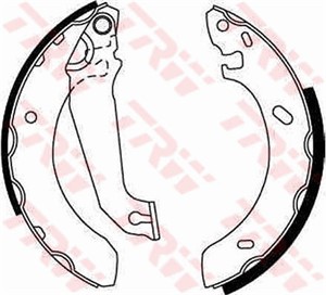 Jarrukenkäsarja, Taka-akseli, FORD ESCORT V, ESCORT VI, ESCORT Cabriolet V, ESCORT Sedan V, ESCORT Turnier V, ORION III, 6050944, 650094