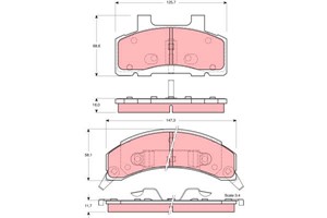 Jarrupalasarja, levyjarru, Etuakseli, BUICK,CADILLAC,CHEVROLET,OLDSMOBILE,PONTIAC, 12321410, 12321422, 12321453, 12510004, 12510008, 180