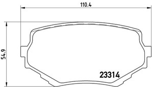 Jarrupalasarja, levyjarru, Etuakseli, SUZUKI GRAND VITARA I, GRAND VITARA II, GRAND VITARA Terrängbil öppen I, VITARA, VITARA Cabrio, 1A