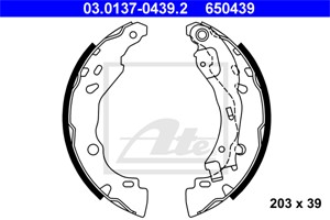 Jarrukenkäsarja, Taka-akseli, CITROËN C2, C2 ENTERPRISE, C3 I, C3 Pluriel, LANCIA YPSILON, PEUGEOT 1007, 4241 L7, 77362365