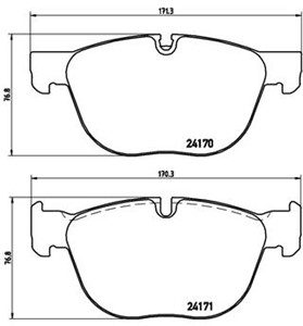 Jarrupalasarja, levyjarru, Etuakseli, BMW X4 [F26], X5 [E70, F15, F85], X6 [E71, E72, F16, F86], 34112413038, 34112413052, 34112413068,