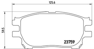 Jarrupalasarja, levyjarru, Etuakseli, TOYOTA PREVIA II, 0446528490