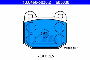 Jarrupalasarja, levyjarru, Etuakseli, OPEL,VAUXHALL, 16 05 291, 16 05 300, 16 05 398, 16 05 556, 16 05 557, 16 05 713, 16 05 714, 16 05