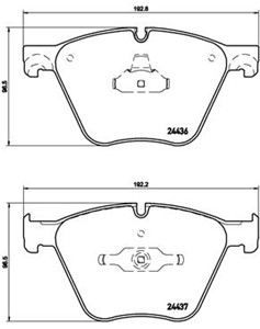 Jarrupalasarja, levyjarru, Etuakseli, ALPINA,BMW, 34114065325, 34116775326, 34116783554, 34116791527, 34116792874, 34116794464