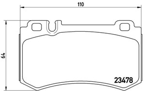 Jarrupalasarja, levyjarru, Taka-akseli, MERCEDES-BENZ, 0004230430, 0004320430, 0034206220, 0044204720, 0054206720, A0004230430, A0004320