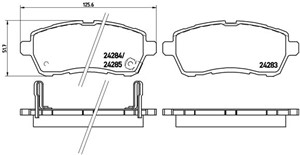 Jarrupalasarja, levyjarru, Etuakseli, DAIHATSU MATERIA, SIRION, MAZDA 2, 2 Sedan, SUBARU JUSTY IV, SUZUKI BALENO, SWIFT IV, SWIFT V, 044