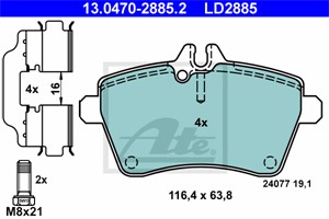 Jarrupalasarja, levyjarru, Etuakseli, MERCEDES-BENZ A-KLASS [W169], 169 420 02 20, 169 420 10 20, 169 420 18 20, A 169 420 02 20, A 169
