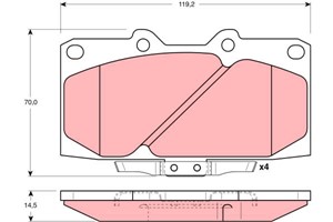 Jarrupalasarja, levyjarru, Etuakseli, NISSAN 200SX Coupé, 41060-74F90, 41060-74F91, 41060-74F92, 41080-30P26, 41080-40P27, D1060-74F92