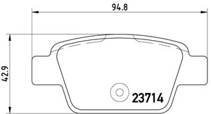 Jarrupalasarja, levyjarru, Taka-akseli, ALFA ROMEO,FIAT,LANCIA, 71769094, 71770014, 71772225, 71796094, 77362271, 77362768, 77364590, 99