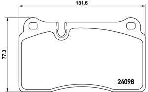 Jarrupalasarja, levyjarru, Etuakseli, VW TOUAREG, TOUAREG VAN, 22990625, 7L6698151E, 7L6698151G, 7L6698151J, 7L6698151K, 7P6698151C, 7P6