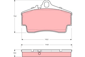 Jarrupalasarja, levyjarru, Taka-akseli, PORSCHE 911, 911 Cabriolet, 911 Targa, BOXSTER, CAYMAN, 986 352 939 00, 996 352 930 00, 996 352