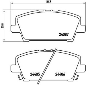 Jarrupalasarja, levyjarru, Etuakseli, HONDA CIVIC Hatchback VIII, 45022SMGE00, 45022SMGE01, 45022SMGE50, 45022SMGE51