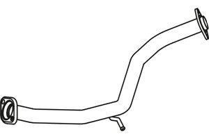 Pakoputki, Keskellä, TOYOTA AURIS, AURIS Kombi, AURIS VAN Skåp/halvkombi, COROLLA Sedan, 17420-0D120, 17420-0D130, 17420-0R010, 17420-22