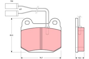 Jarrupalasarja, levyjarru, Etuakseli, ALFA ROMEO 75, 90, GTV, 0060720981, 0060734810, 0060741106, 0060760093, 60720981, 60734810, 607411