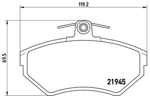 Jarrupalasarja, levyjarru, Etuakseli, SEAT,VW, 1HM698151, 1HM698151A, 357698151E, 6N0698151A, 6N0698151B