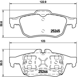 Jarrupalasarja, levyjarru, Taka-akseli, RENAULT LATITUDE, 440602154R, 440608281R