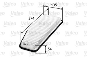 Ilmansuodatin, TOYOTA PREVIA II, RAV 4 II, 1780128010, 17801-28010