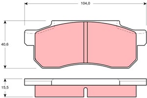 Jarrupalasarja, levyjarru, Etuakseli, HONDA BEAT, CITY Halvkombi I, CITY Sedan IV, JAZZ I, 45022-SA7-000, 45022-SA7-010, 45022SA7011HS,