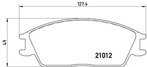Jarrupalasarja, levyjarru, Etuakseli, HONDA ACCORD II, ACCORD Hatchback II, HYUNDAI GETZ, PONY, PONY / EXCEL Sedan, S COUPE, STELLAR, 58