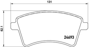 Jarrupalasarja, levyjarru, Etuakseli, MERCEDES-BENZ,RENAULT, 410601334R, 410603750R, 4154210310, 4154210610, 4154300022, 7701209864, 770