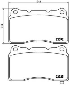 Jarrupalasarja, levyjarru, Etuakseli, Taka-akseli, DODGE,HONDA,MITSUBISHI,SUBARU, 26296FE040, 26296FE041, 26296FE042, 26296FE100, 26296F