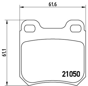 Jarrupalasarja, levyjarru, Taka-akseli, CHEVROLET,OPEL,SAAB,VAUXHALL, 1605005, 1605026, 1605031, 1605047, 1605617, 1605618, 1605687, 160