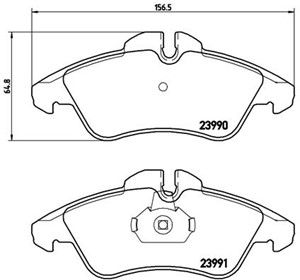 Jarrupalasarja, levyjarru, MERCEDES-BENZ,VW, 0024203920, 0024209920, 0044205520, 0084204220, 2D0698151, 2D0698151C, 9014210410, 90142105