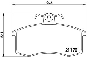Jarrupalasarja, levyjarru, Etuakseli, LADA, 21083501089, 21083501090, 21100350108000, 21100350108900, 21103501080, 410105PA0D, 410805PA0