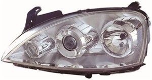 Ajovalo, Oikea, OPEL CORSA C, 1216176, 1216292, 13100536